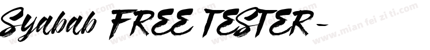 Syabab FREE TESTER字体转换